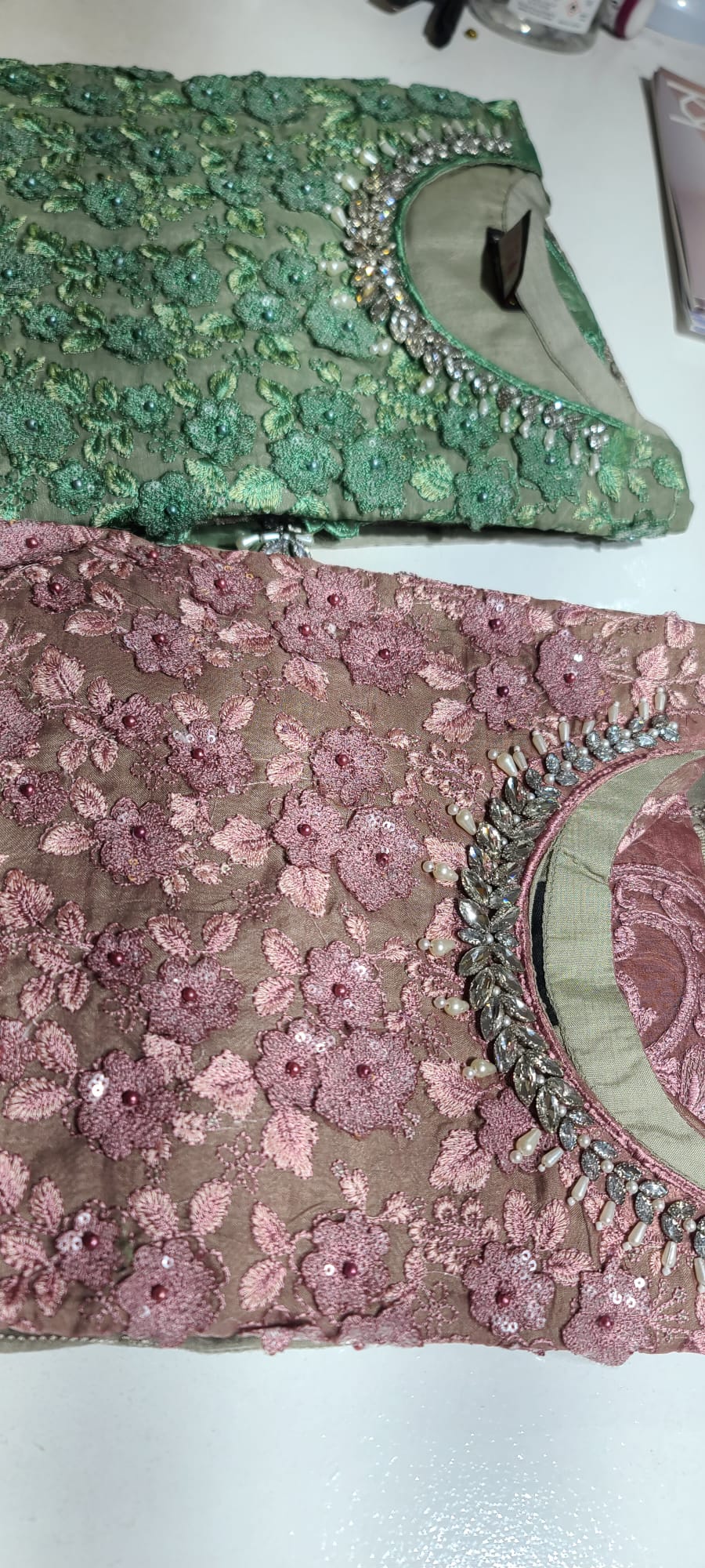 MEHNDI COLLECTION 2024  MULTI MIRROR SHIRT WITH PLAZZO