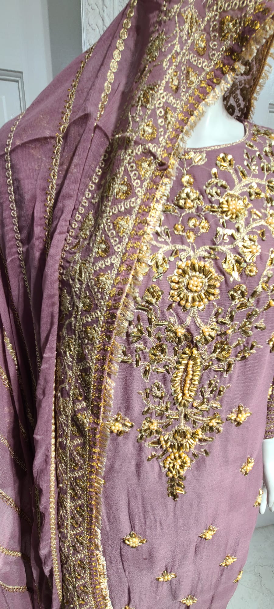 MEHNDI COLLECTION 2024 MULTI MIRROR SHIRT WITH PLAZZO